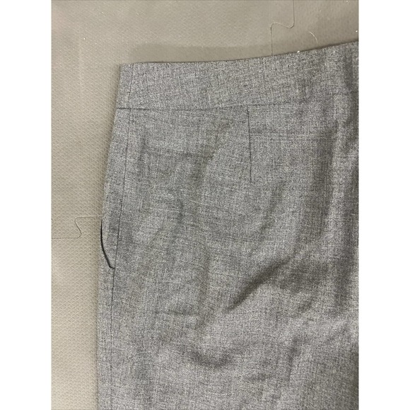 New BCBG Max Azria Womens 12 Med Heather Grey Carla Slim Flare Dress Trouser FS - Picture 12 of 12
